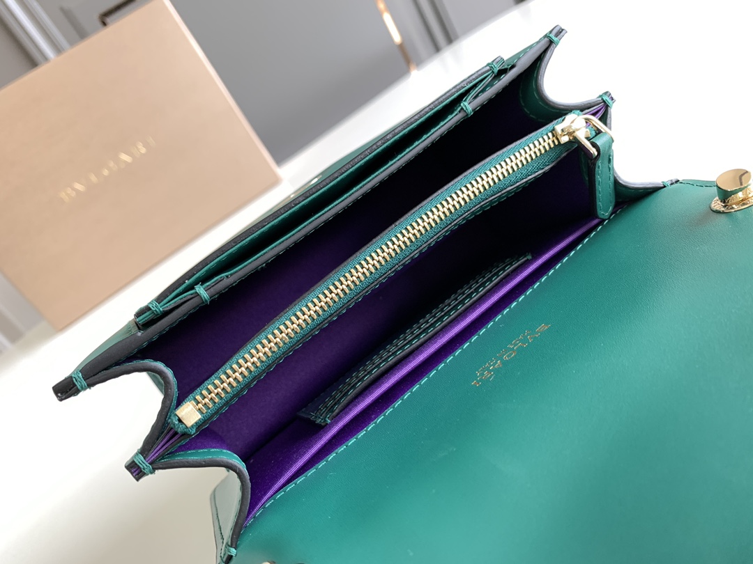 Bvlgari Serpenti Forever Crossbody Bag Green